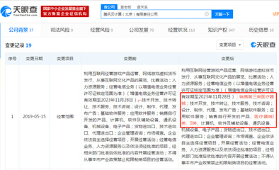 騰訊云計算跨界布局，新增醫療器械銷售與網絡技術轉讓業務